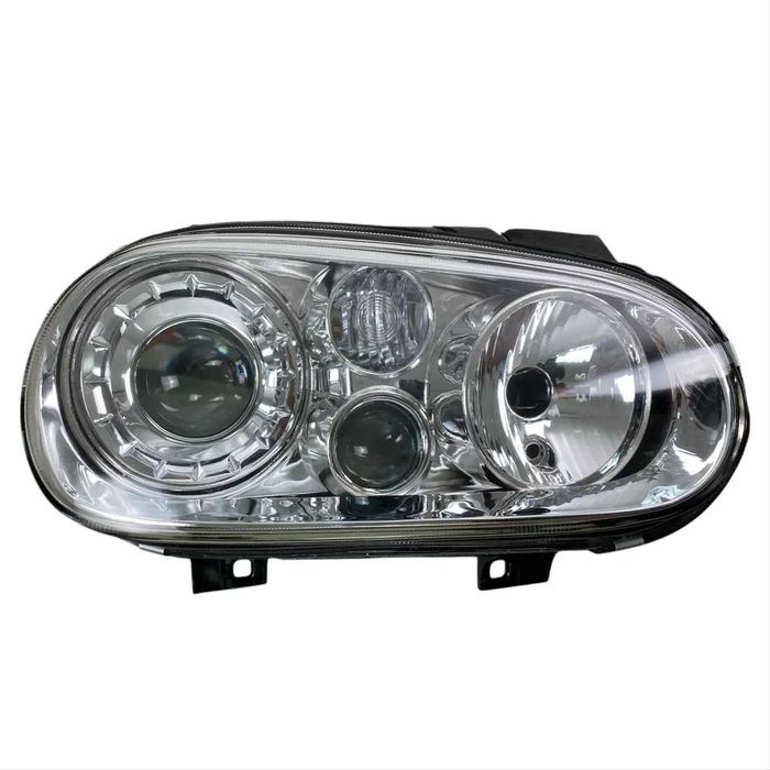 Тунинг Кристални фарове VW GOLF 4 (IV) R32 Хром, Лупа за къси