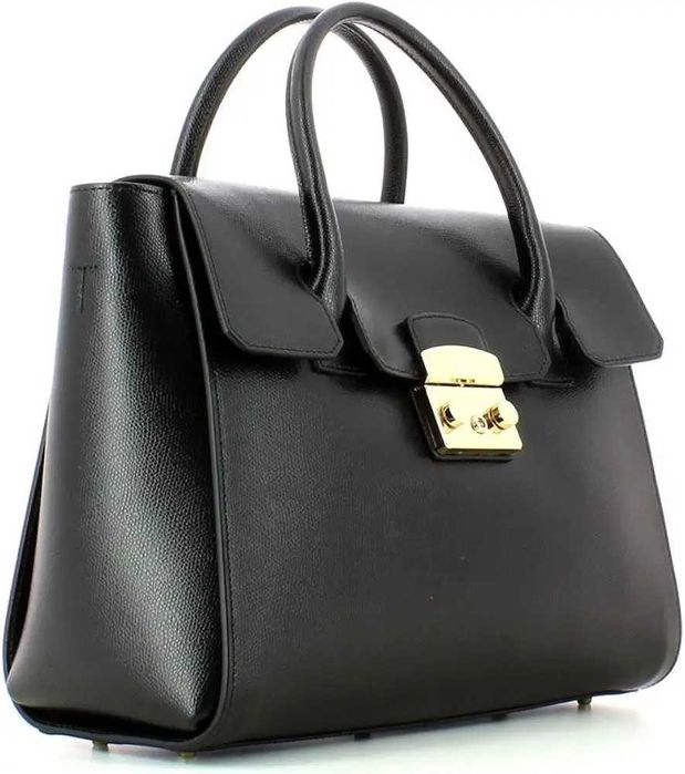Furla Metropolis Medium Satchel Onyx 1 оригинална дамска чанта