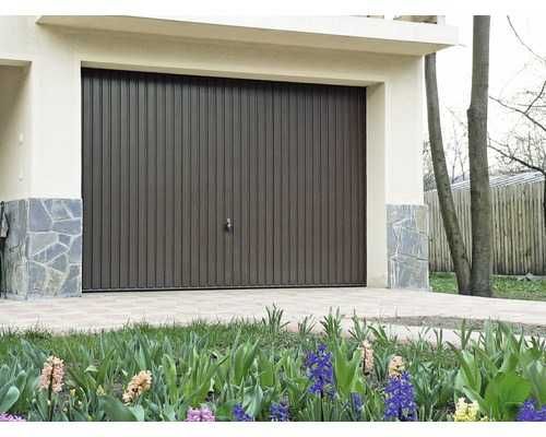 2 buc x Uși garaj basculante HÖRMANN GSL 2500x2125 mm RAL 8028 maro