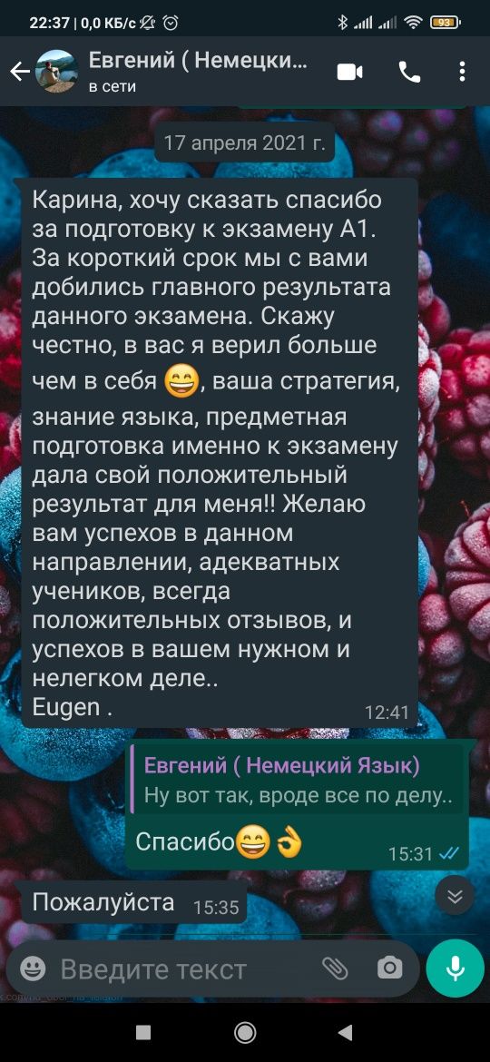 Подготовка к экзамену по немецкому языку, уровень А1.