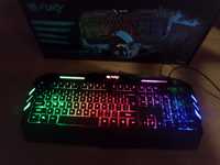 геймърска клавиатура Fury thunderbolt-с подсветка