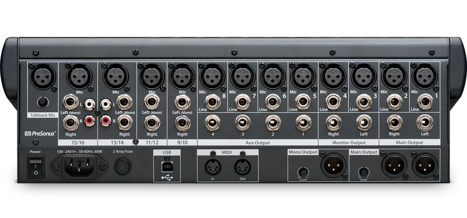 Mixer Audio Digital • Presonus 16.0.2