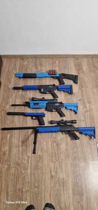 Arme airsoft si pistol pe gaz