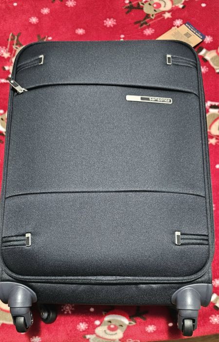 Troler SAMSONITE Spinner Base Boost, 55 cm, albastru