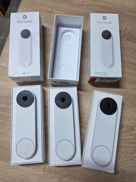 3 x Videointerfon Google Nest Doorbell cu baterii