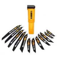 Set 12 panze fierastrau sabie Extreme, DeWalt, Negru/Galben