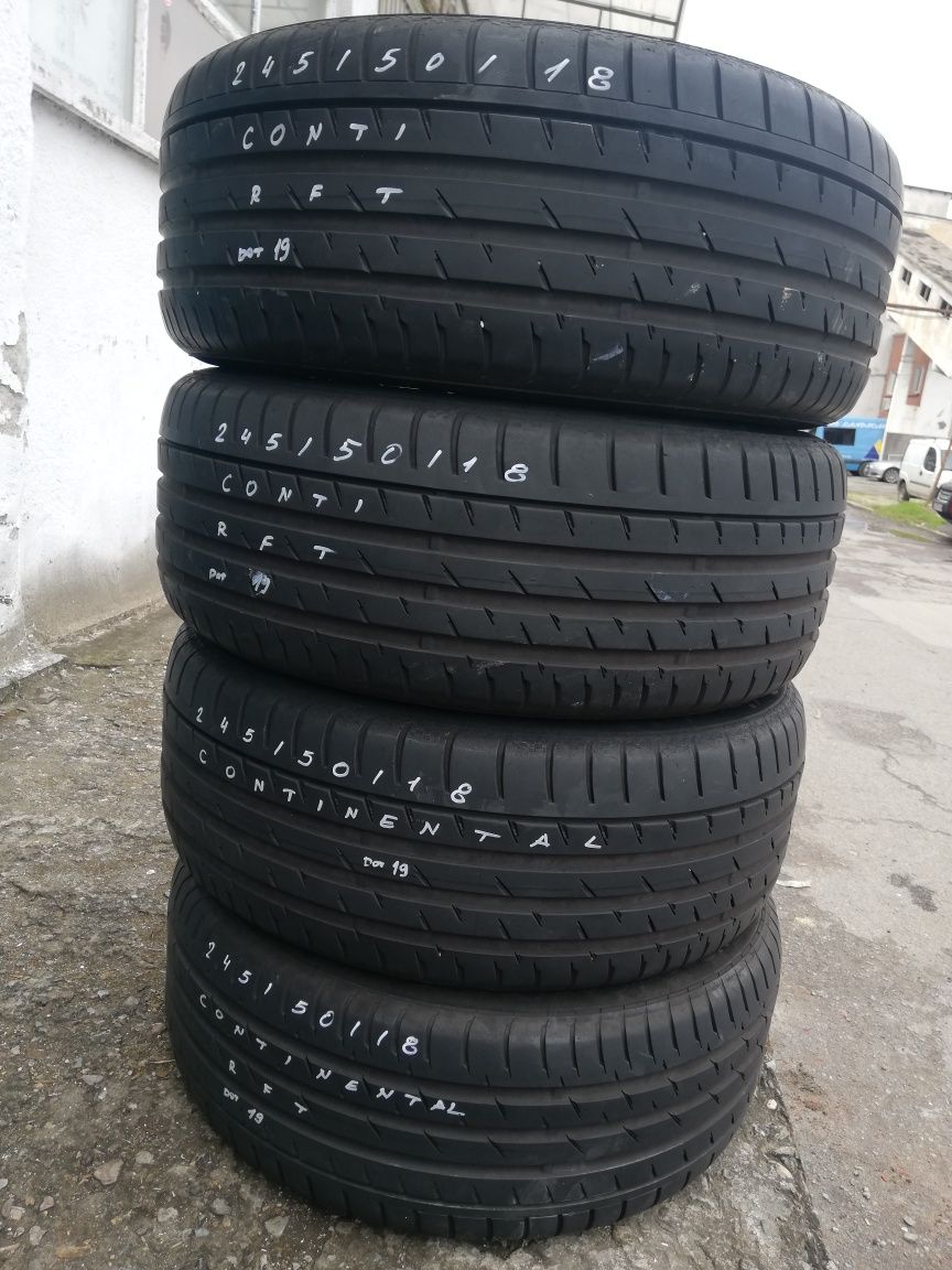 Летни RUN FLAT 245/50/18 Continental /Dot 19 /7mm