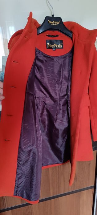 Мандариновое пальто, шерсть, р.122, произв. Россия