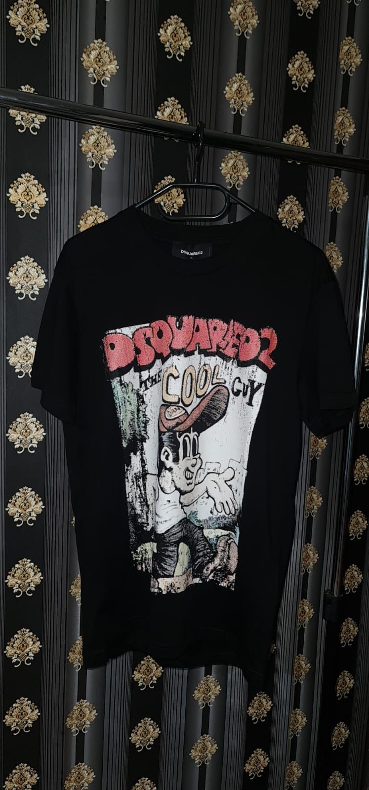 Tricou Dsquared2 / amiri alb negru