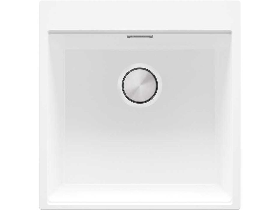 STOP! Christmas БЯЛА кухненска мивка OSLO 50 XXL+ Смесител FLEX+Сифон