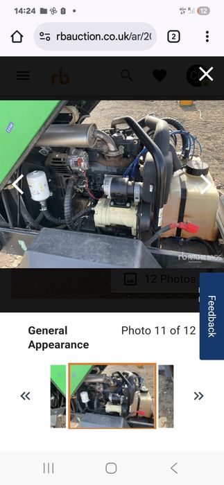 Doosan 7/20 motocompresor aer tractabil