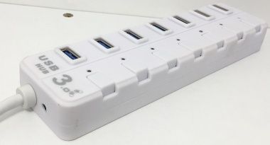 HUB USB 3.0, 7 Porturi, Intrerupator Pt. Fiecare Port