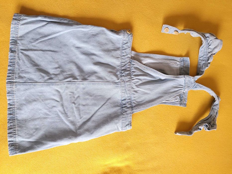 Set doua salopete de blugi pentru fetite de 5 - 8 ani