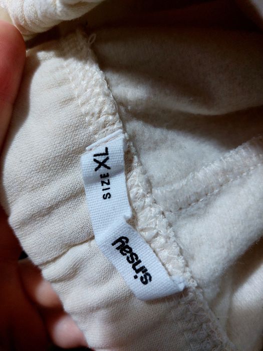 Pantaloni crem sport trening damă Sinsay XL