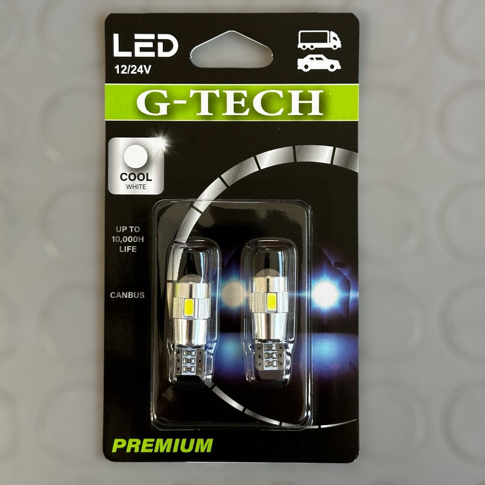 2 БРОЯ LED Диодни крушки G-TECH за габарит без цокъл Модел с Лупа