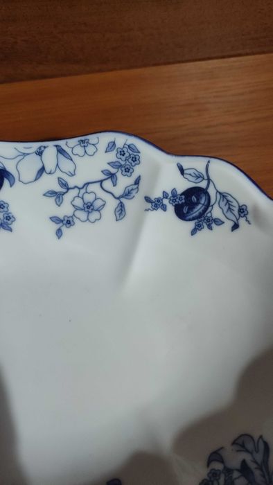 Голям порцеланов панер /фруктиера с дръжки