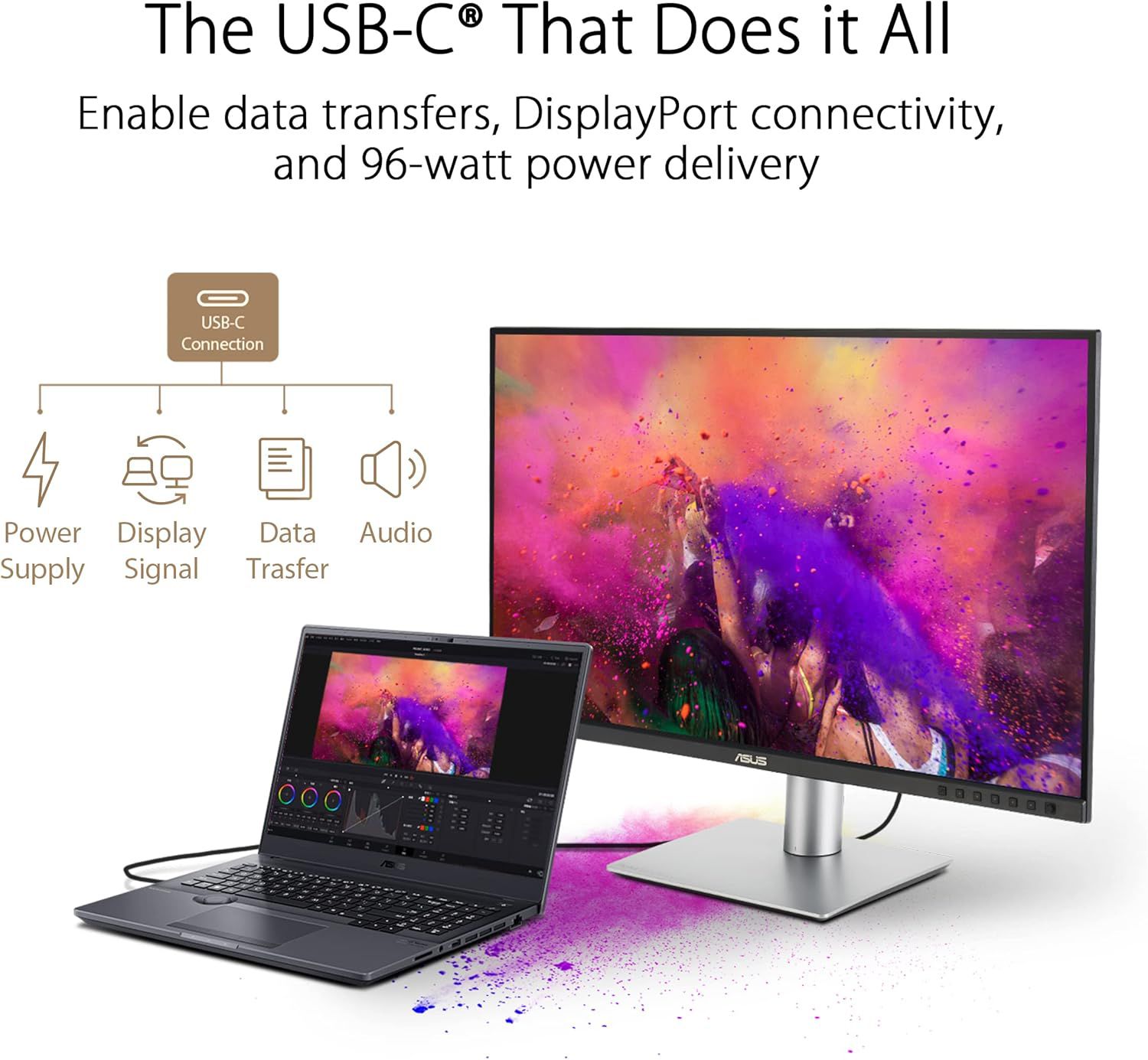 4K Дизайнерский монитор UHD Asus ProArt Display PA279CRV 27" IPS 60Hz