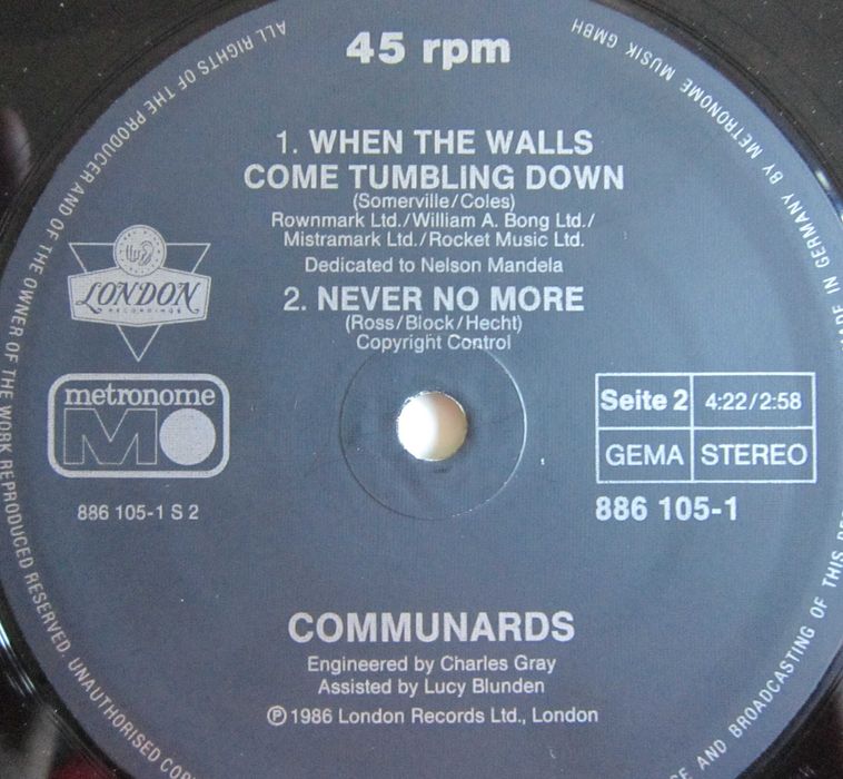 vinil rar Communards Jimmy Somerville, Cole 1986 Electronic Synth-pop