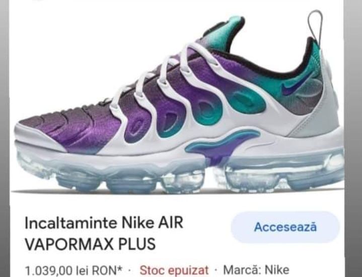 Adidasi dama nike Vapormax