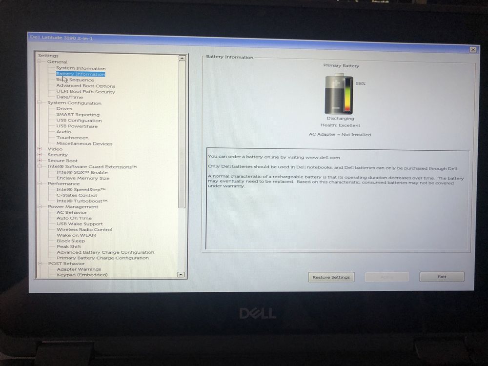 Dell Latitude 3190 2in1 128GB