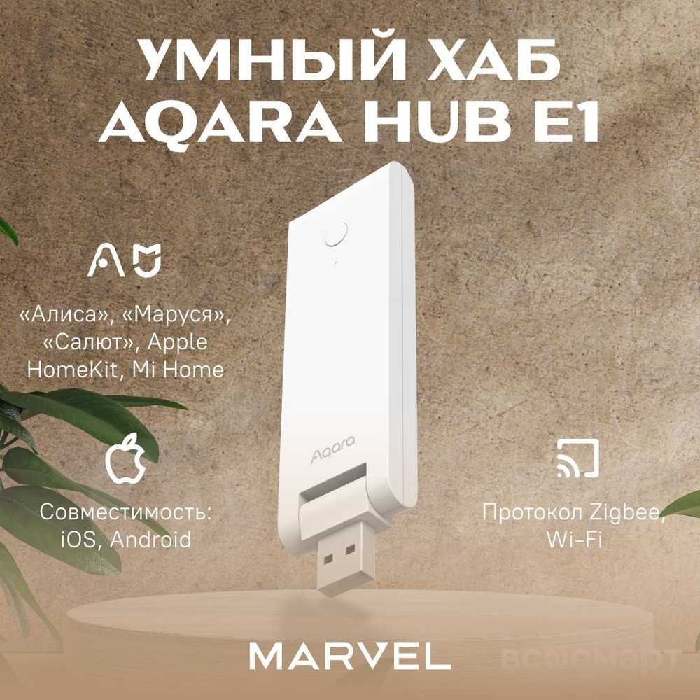 USB Центр управления умным домом Aqara Hub E1 Яндекс Алиса+Zigbee