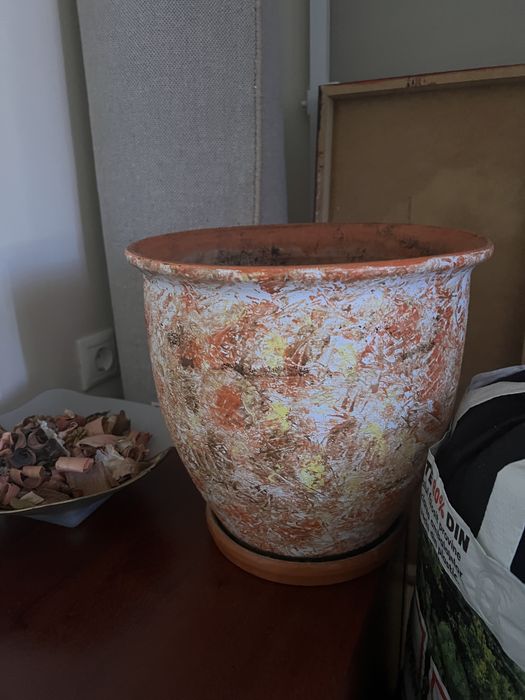 Vase pt flori,  20 lei amandoua, cadou cea portocalie