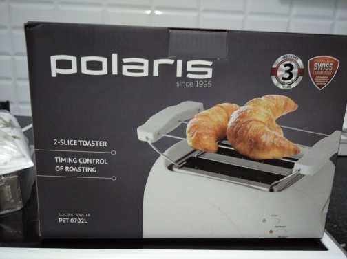 Тостер на 2 ломтика хлеба,новый,POLARIS