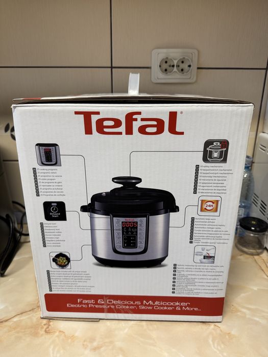 Oala TEFAL, electrica, sub presiune ONE POT 5,8L noua