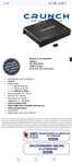 Amplificator auto crunch gts 2400.1d