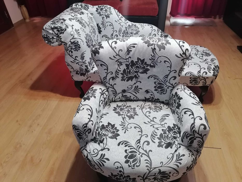 Ретро диван  - лежанка и фотьойл