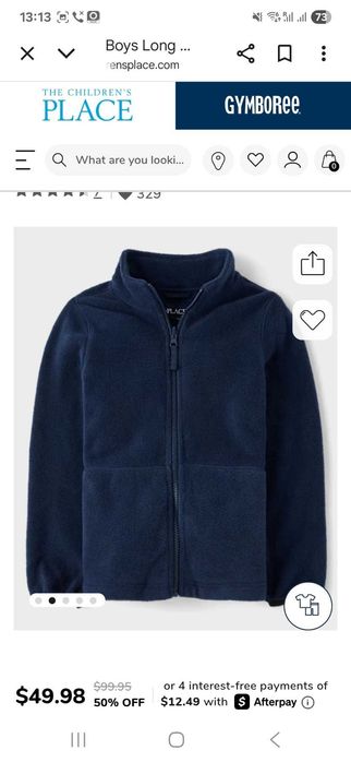 Зимно яке 3в1 the children's PLACE (ново). 5/6г. 112-118см.