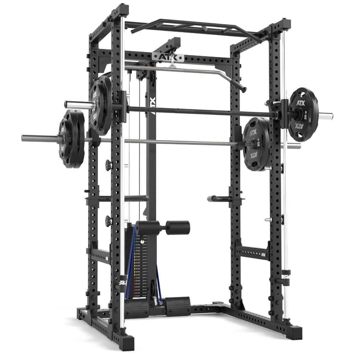 Смит Машина / Вграден Скрипец 115 кг / Стойка Power Rack / Фитнес Уред