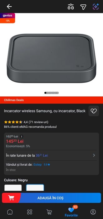 Incarcator wireless Samsung