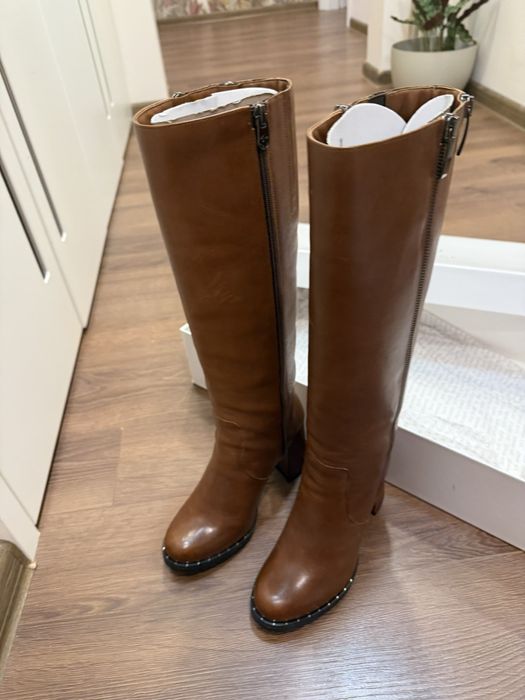 Дамски ботуши естествена кожа Eva Minge