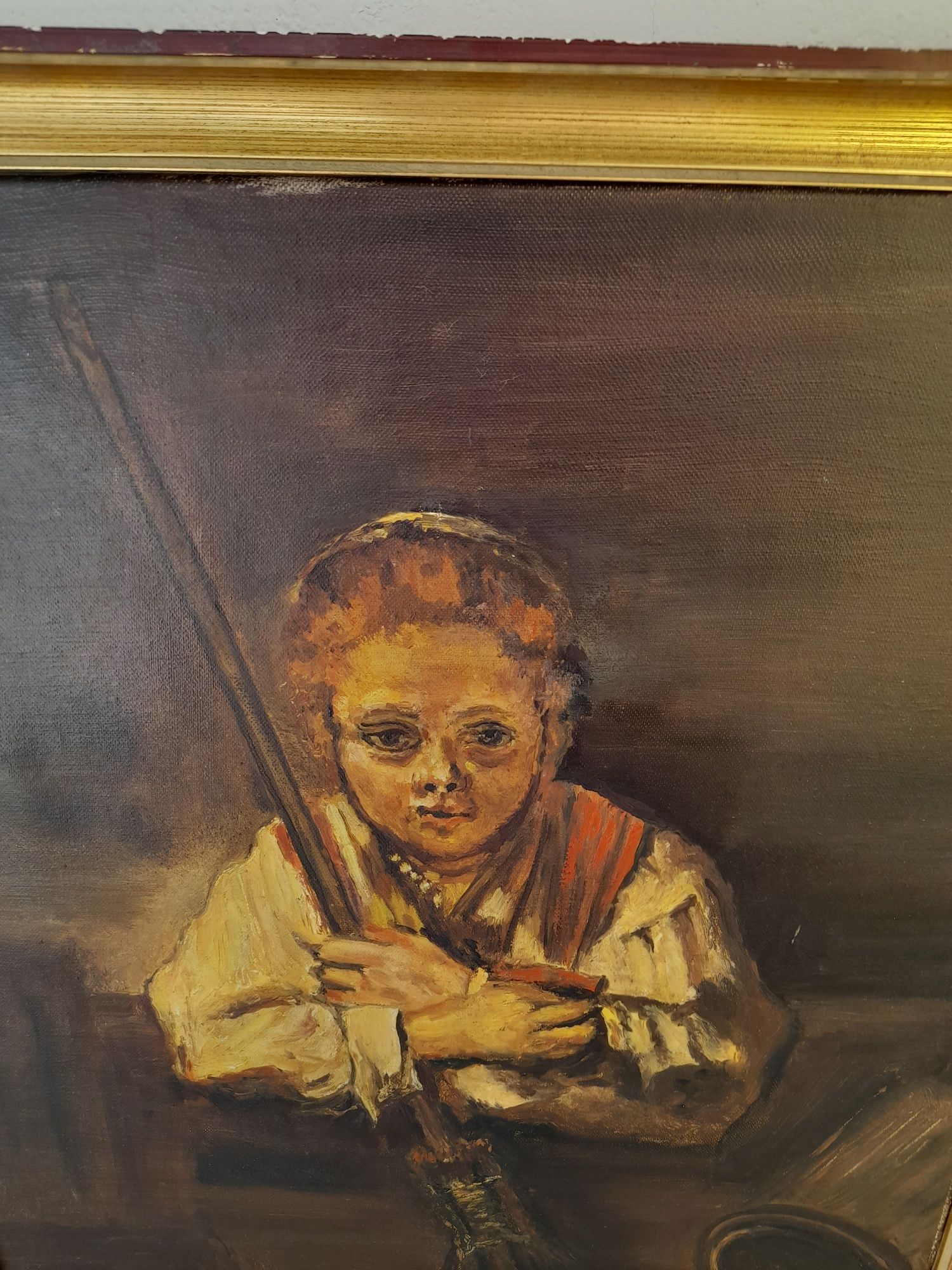 Момичето с метлата по Рембранд