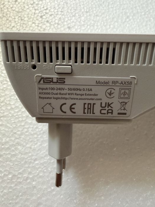 asus rp-ax58 ax3000 wireless range extender wifi 6