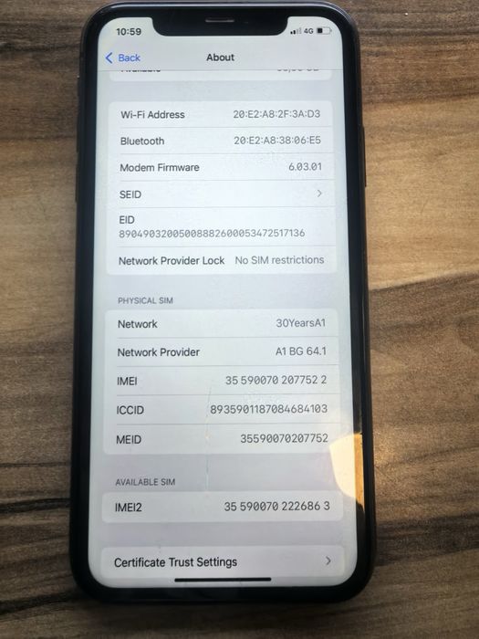 Мобилен апарат iphone 11