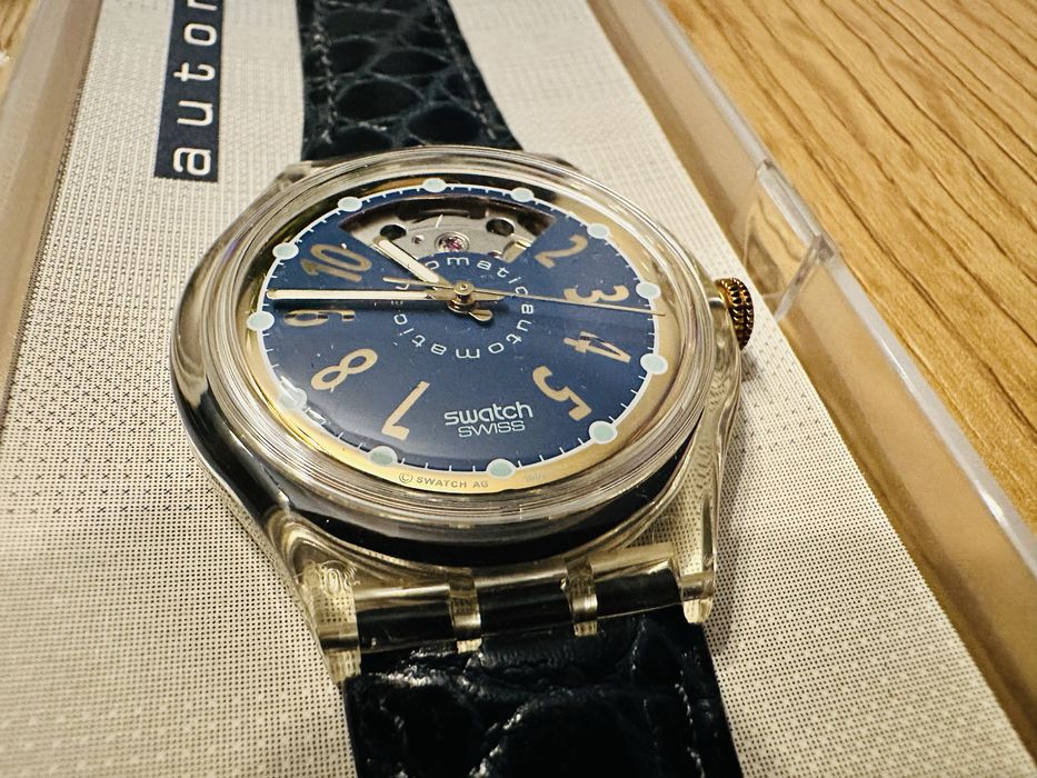 Swatch Watch Nachtigall sak104 37mm AG 1992 Automatic 23 Jewels