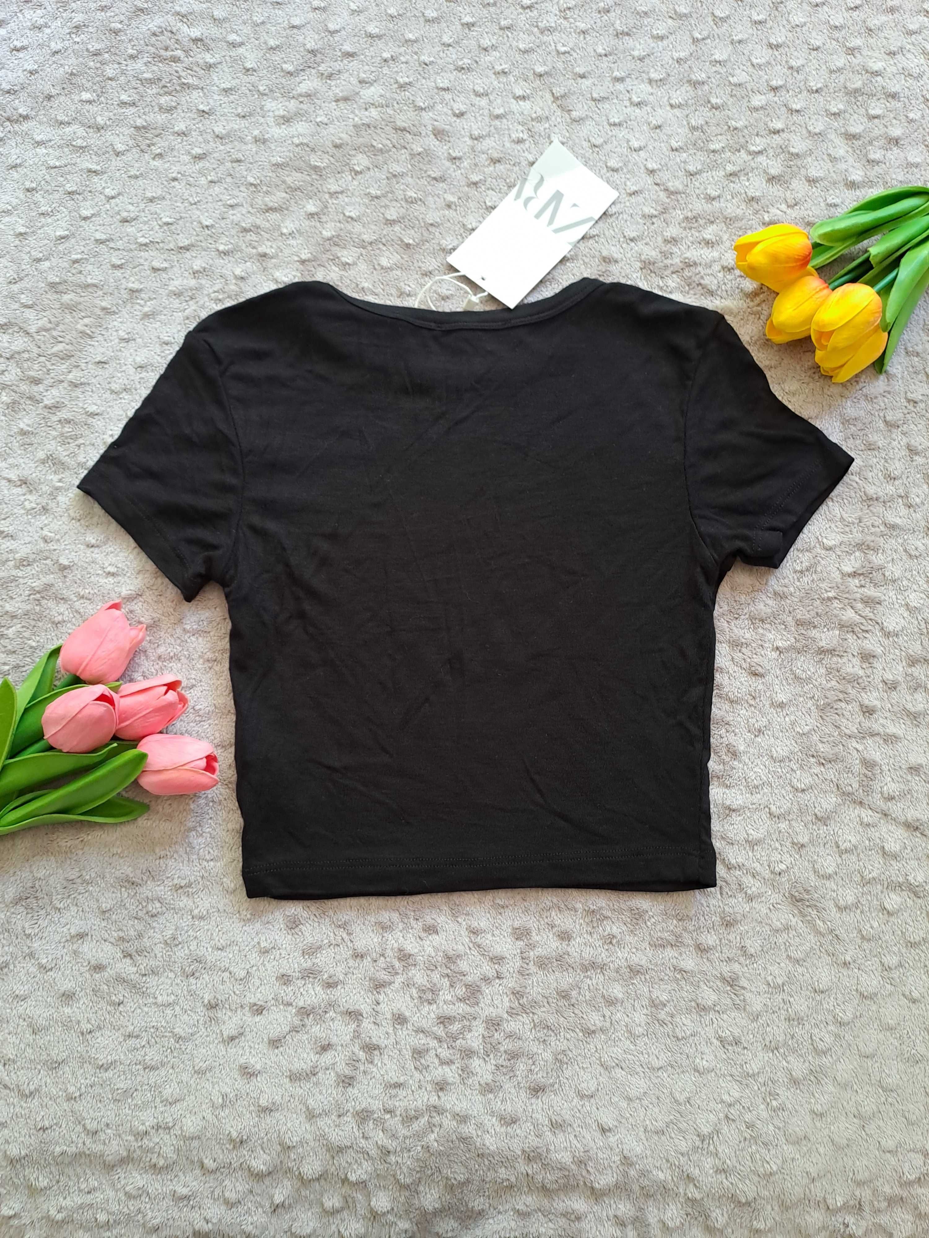 Къса тениска ZARA crop top