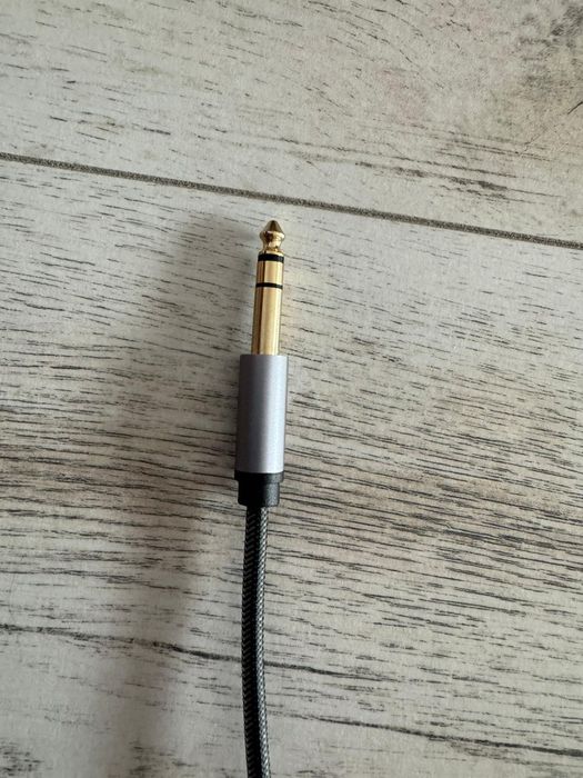 Cablu audio mono Jack 6.3 mm → Jack 3.5 mm | 1.5 m | NOU, nefolosit