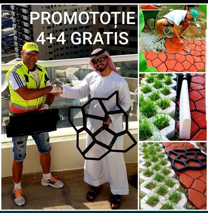 OFERTA 4+4 GRATIS vand matrite pavaj forme pavele constructi dale beto