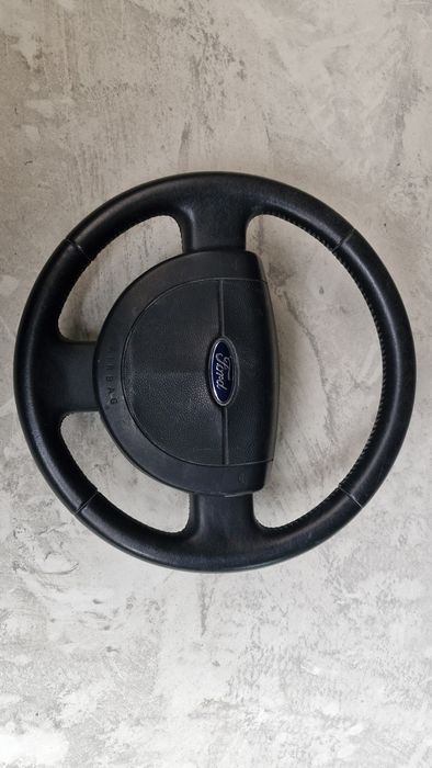 Volan piele Ford Fiesta MK5 cu airbag