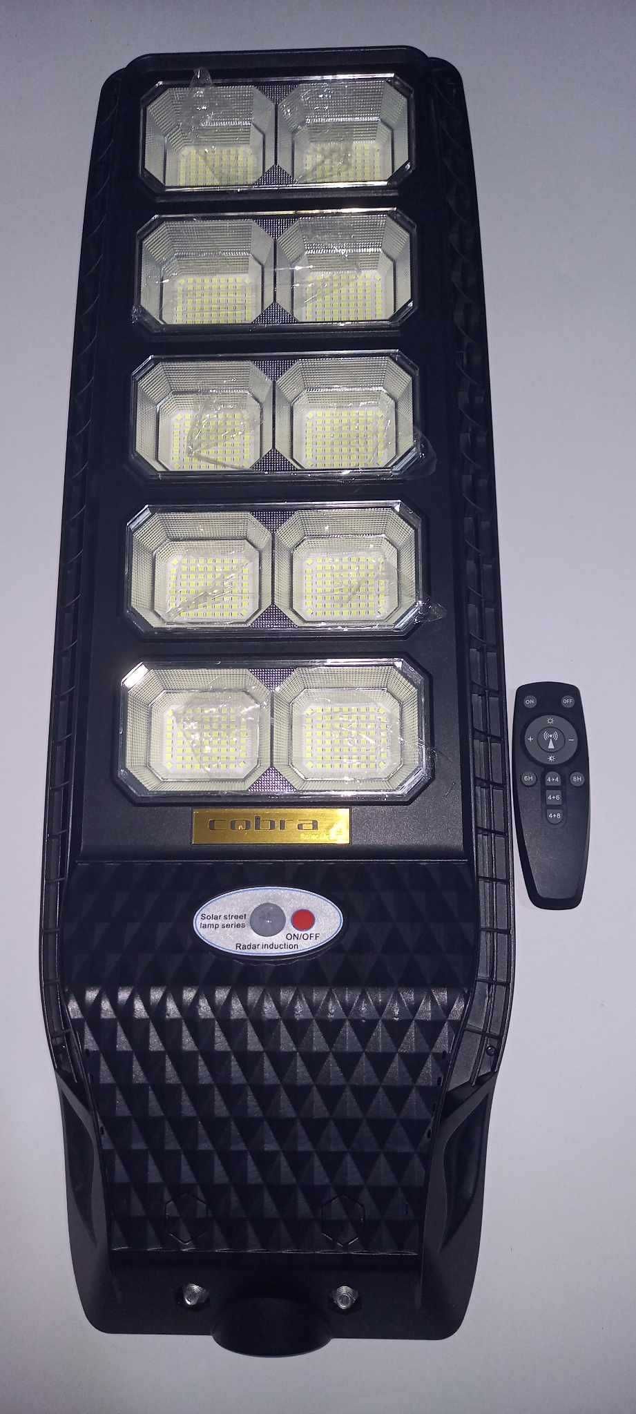 МОЩНА улична соларна лампа Cobra  Кобра 600W, 900W, 1200W, 1500W