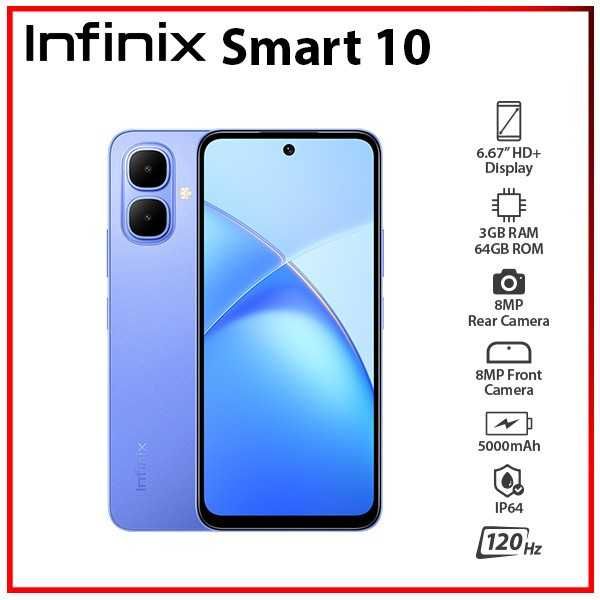 Infinix Smart 10 64/128 (ВСЕМИ - ТЦ Тайга, МИ SHOP - ТЦ Евразийский)