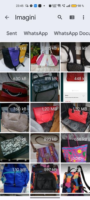 Vând genti din piele naturala.