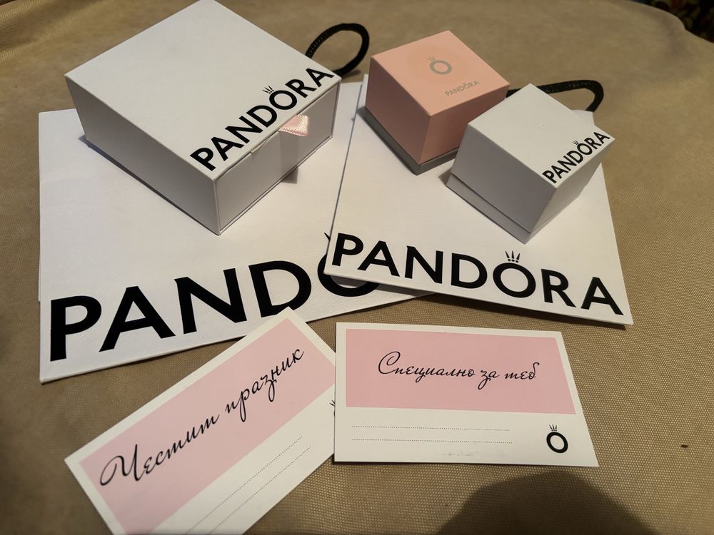 Оригинален талисман клипс Пандора Pandora,сертификат,кутийки, торбички