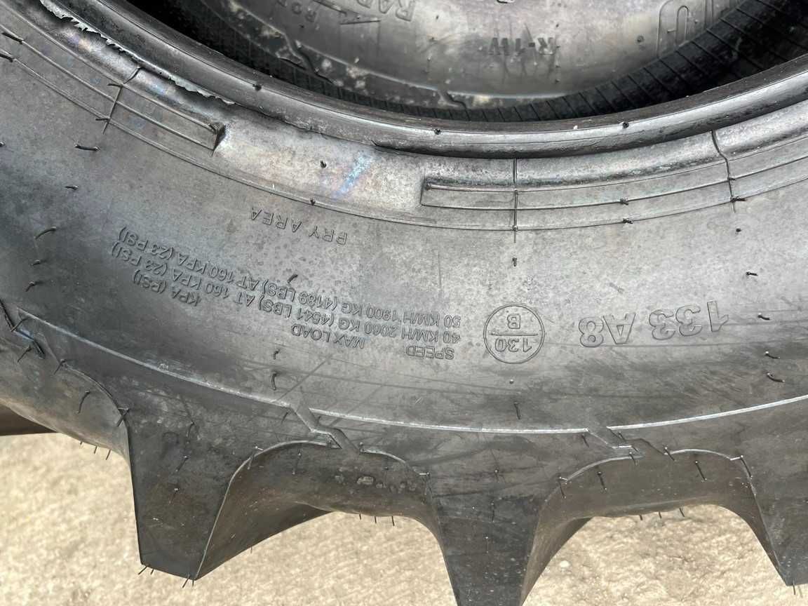 Anvelope noi radiale 380/85R28 marca OZKA pentru tractor fata CASE