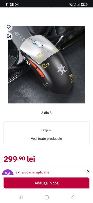 Mouse Gaming Wireless Myria