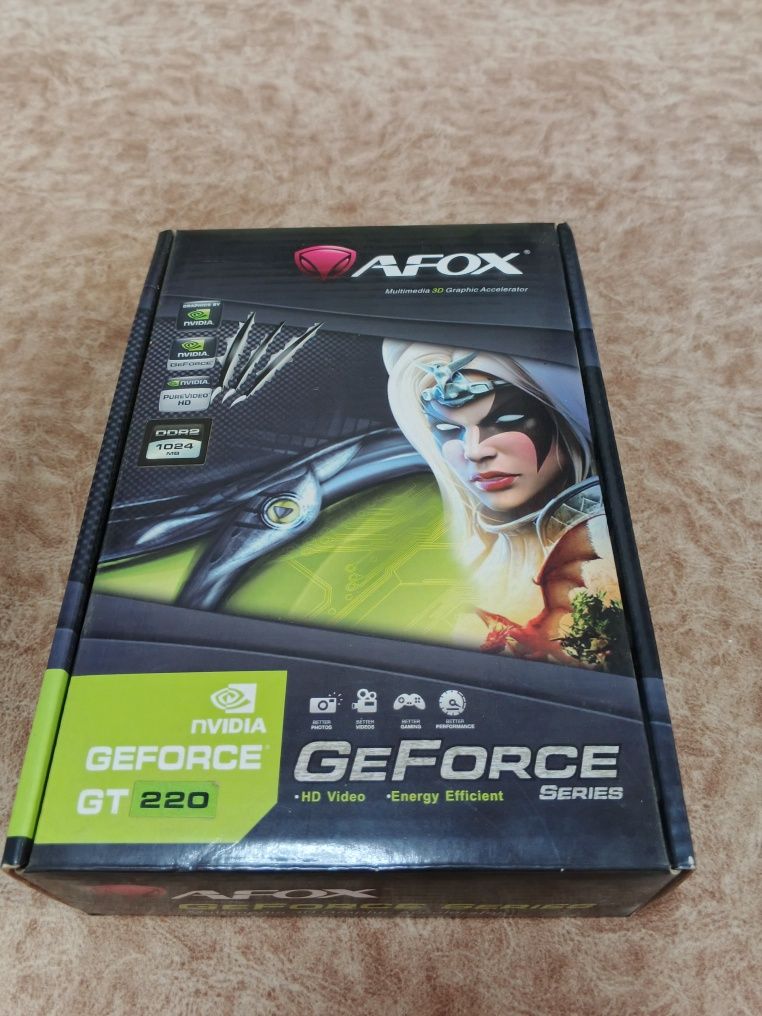 Видеокарта gt220 1gb Afox б/у