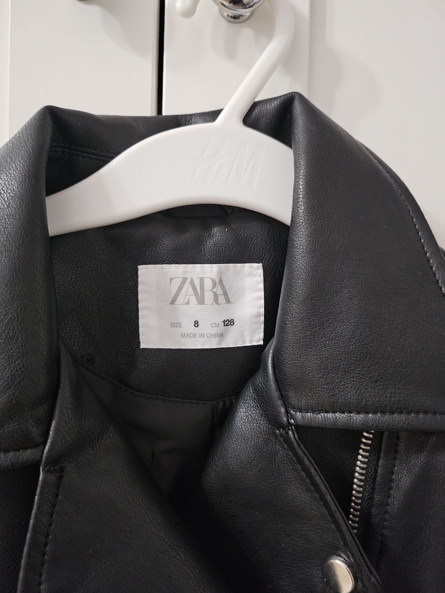 Кожено якенце Zara размер 8 год./128 см.